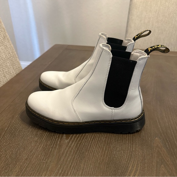 Dr‎ Martens Dorrian Chelsea White Leather Women’s Boot Sz 7 M Docs - Picture 4 of 11